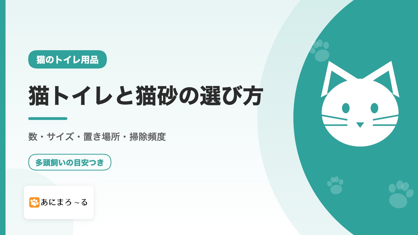 猫トイレと猫砂おすすめの選び方｜数・サイズ・置き場所・掃除頻度を徹底解説